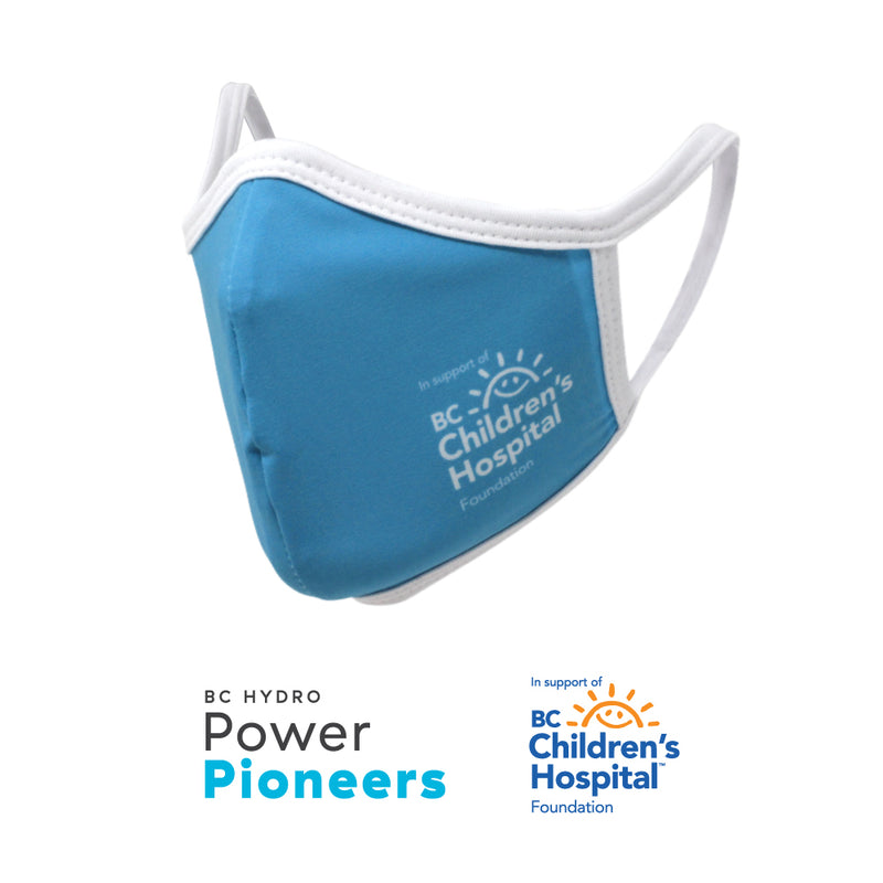 Power Pioneers & BC Children's Hospital Face Mask - Sea Blue