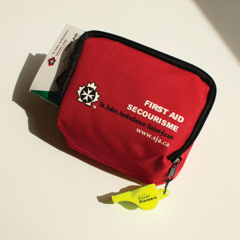 St. John Ambulance Compact First Aid Kit with Power Pioneers Safety Whistle