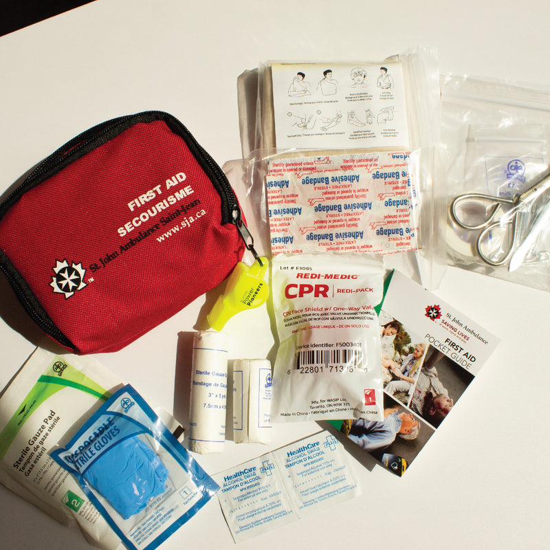 St. John Ambulance Compact First Aid Kit with Power Pioneers Safety Whistle