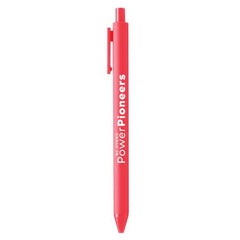 Soft Touch Pen - Neon Coral w/Coral Ink