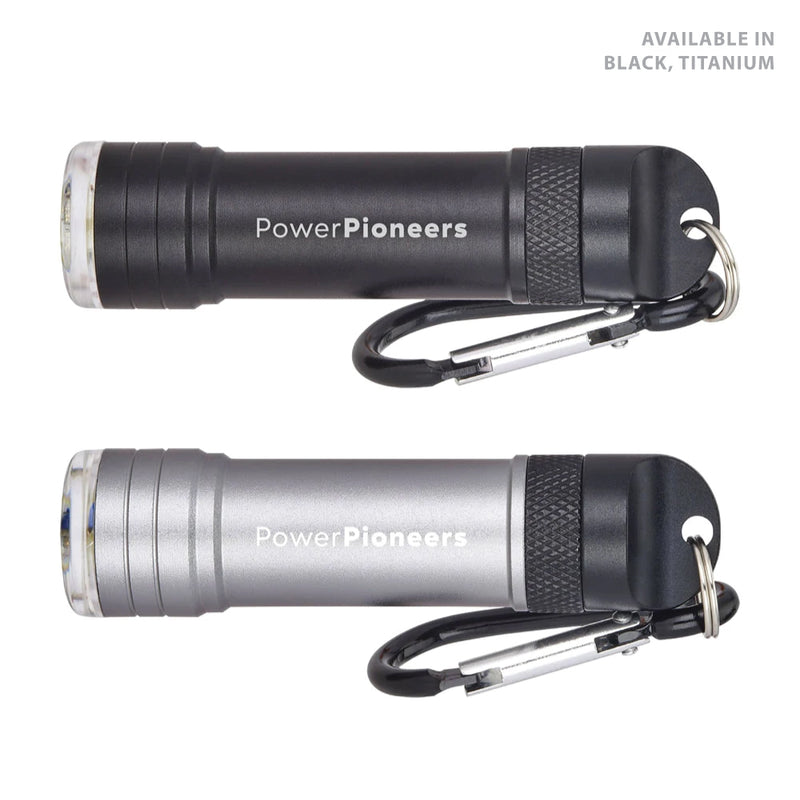 Starline® Magnetic Quick Release Flashlight with Carabiner - Titanium