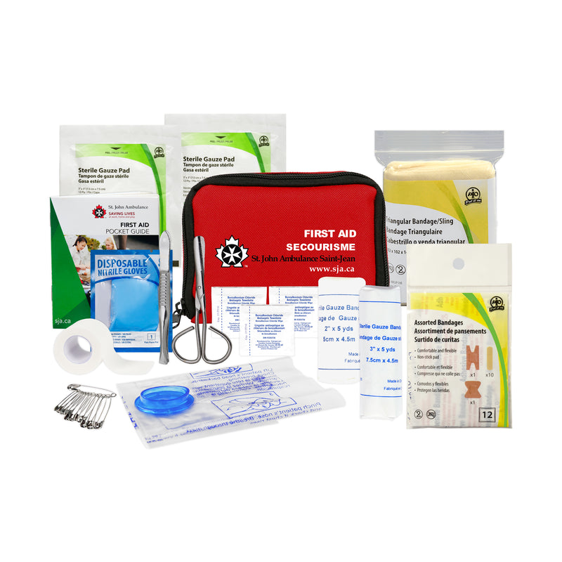 St. John Ambulance Compact First Aid Kit with Power Pioneers Safety Whistle